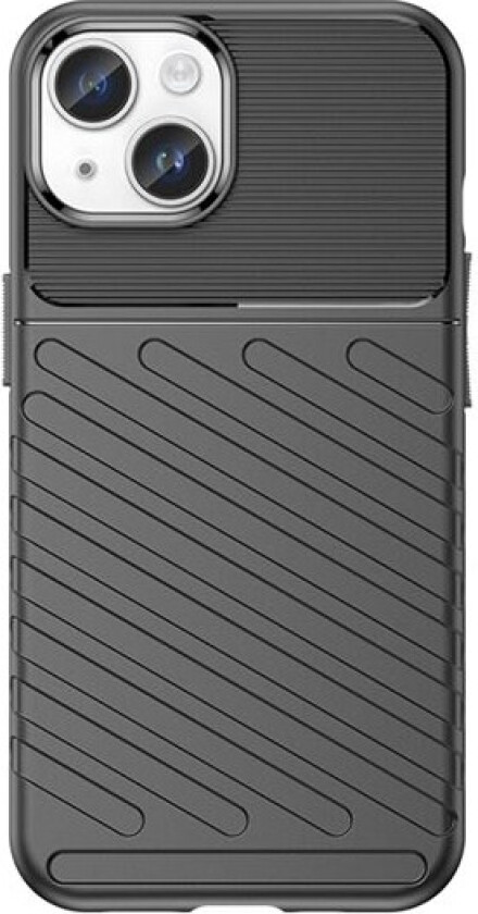 Armored iPhone 15 Plus Thunder-koffert - svart