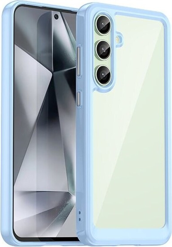 Outer Space-etui med gelramme for Samsung Galaxy S24 FE - Blå