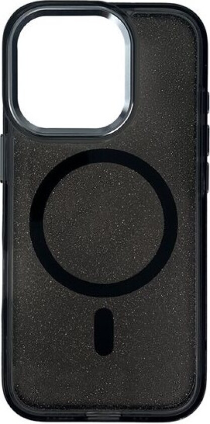 Glitteretui MagSafe for iPhone 16 Pro - svart med glitter