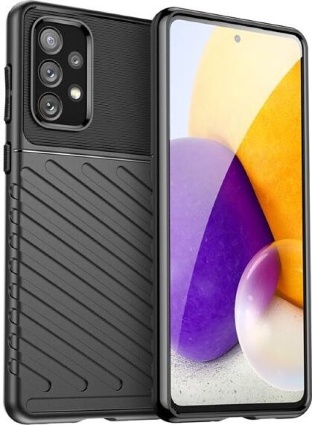 Thunder Case fleksibelt pansredeksel for Samsung Galaxy A73 svart