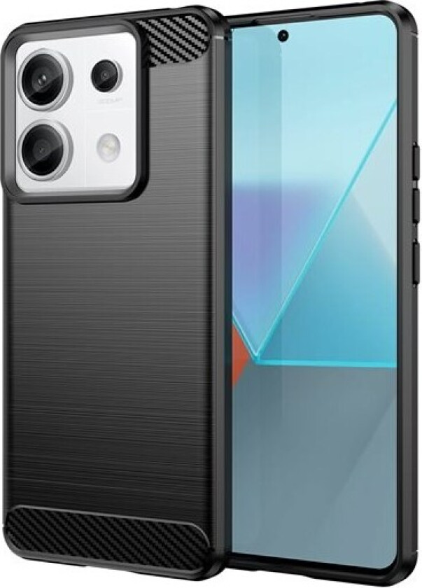 Karbonveske for Xiaomi Redmi Note 13 5G - svart