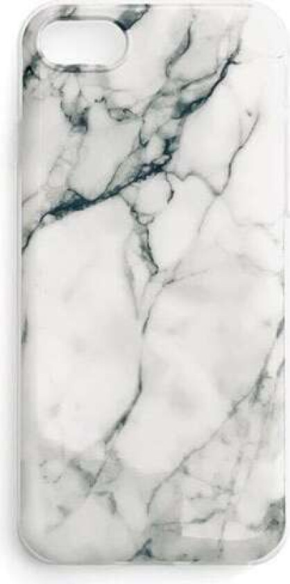 Marble TPU-deksel gel marmor for Samsung Galaxy S22 + (S22 Plus) hvit