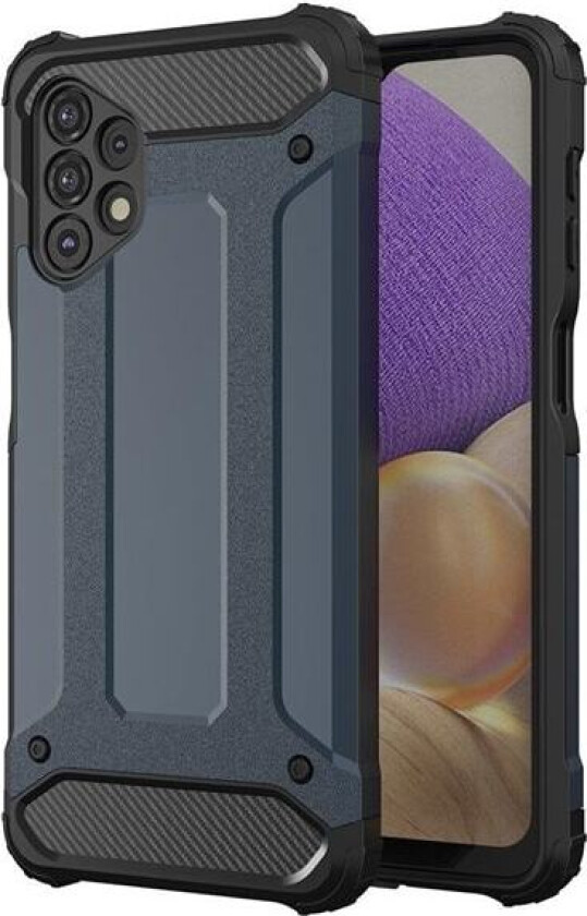 Hybrid Armor Case Tough Rugged Cover for Samsung Galaxy A73 blå