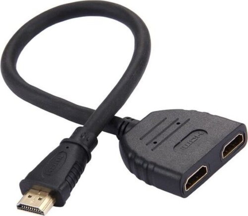HDMI-splitter med 30 cm kabel