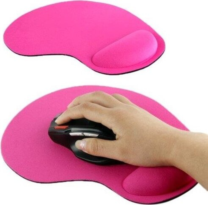 Musematte med håndleddstøtte - Rosa