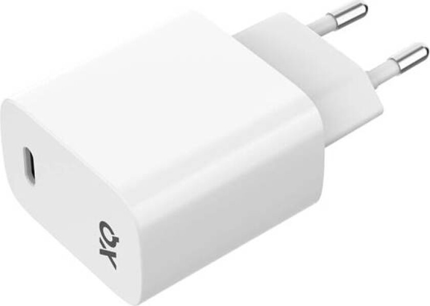Freenet vegglader med USB-C 20W - hvit