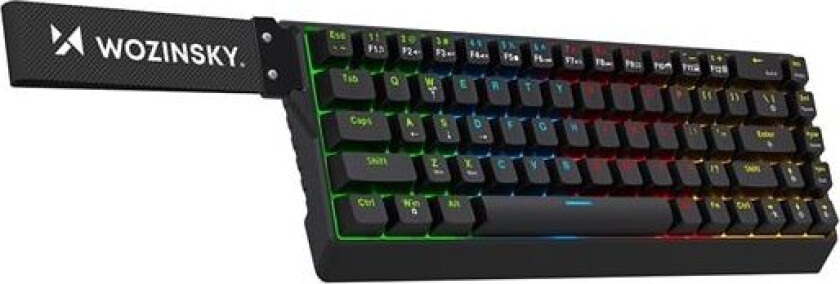 WKGP-1165 Mekanisk spilltastatur med RGB-bakgrunnsbelysning - svart