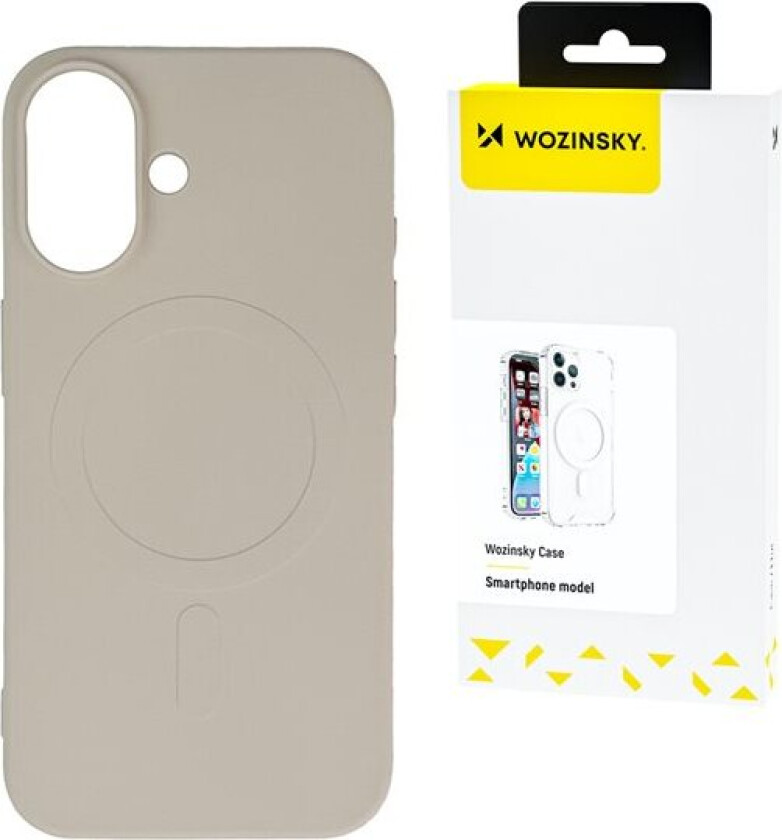 MagSafe-etui i flytende silikon for Samsung Galaxy S25+ - Beige