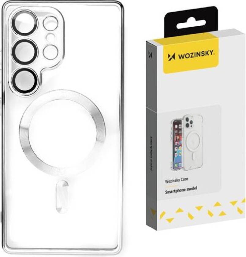 Galvanisert etui med Magsafe for Samsung Galaxy S25+ - sølv