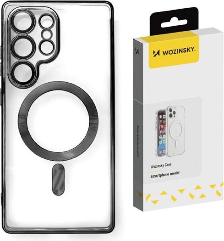 Galvanisert etui med Magsafe for Samsung Galaxy S25+ - Svart