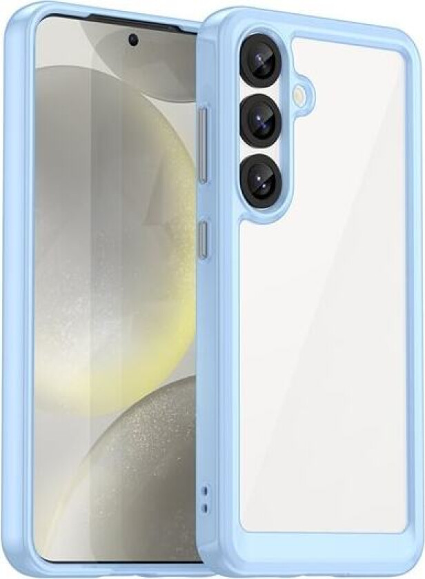 Outer Space-etui med gelramme for Samsung Galaxy S25 - Blå