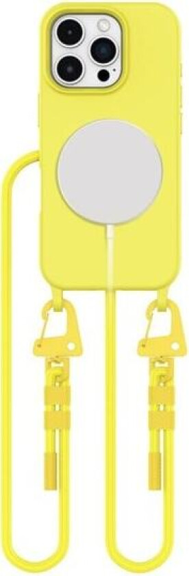 MagNecklace MagSafe-etui med nøkkelbånd for iPhone 16 Pro Max - Gul