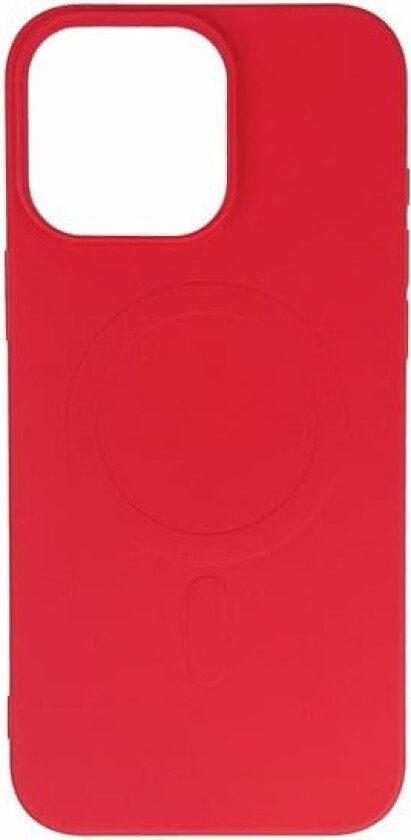 MagSafe-etui i flytende silikon for iPhone 16 Pro Max - rød