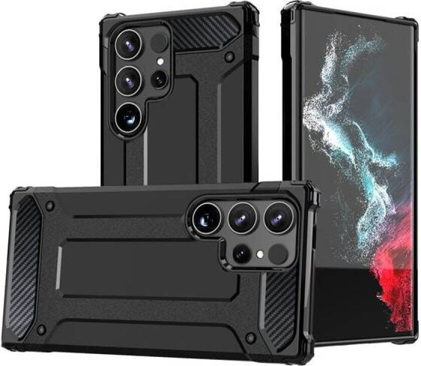 Hybrid Armor-etui for Samsung Galaxy S25 Edge - Svart