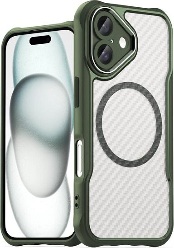 Leading Series MagSafe silikonetui for iPhone 16 Plus - grønn
