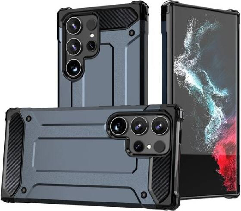 Hybrid Armor-etui for Samsung Galaxy S25 Edge - Blå