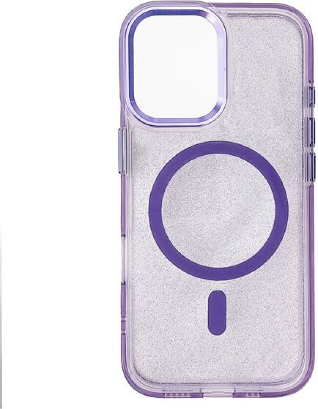 Glitteretui MagSafe for Samsung Galaxy S24 FE - Lilla med glitter