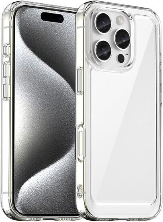 Outer Space-etui for iPhone 16e fleksibelt rammedeksel - klart
