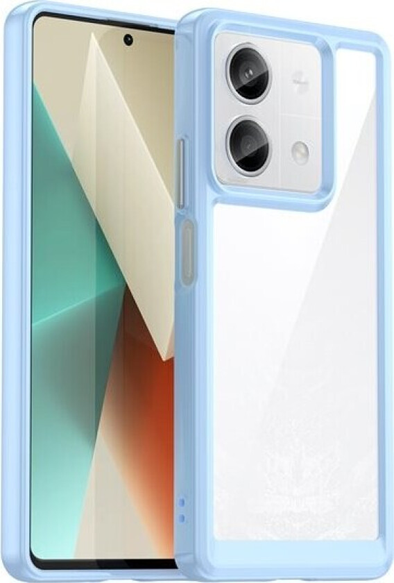 Outer Space-etui med gelramme for Xiaomi Redmi Note 13 Pro - blå