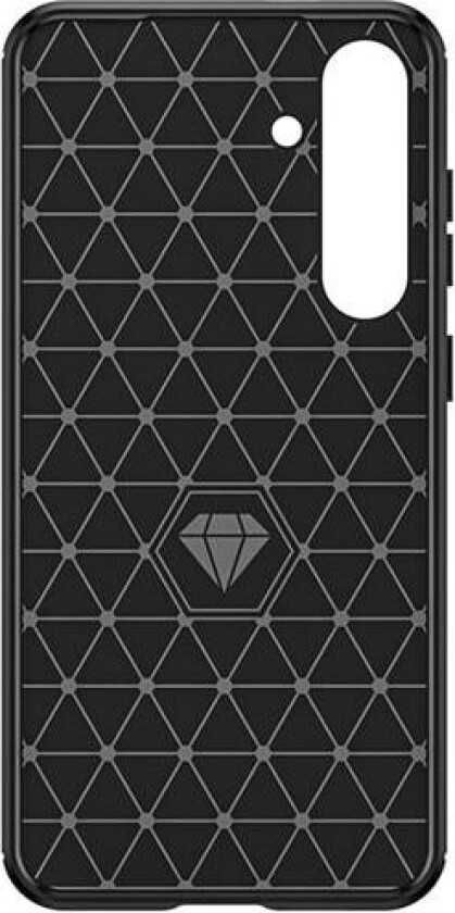 Etui til Carbon Case Samsung Galaxy S24+ fleksibelt karbondeksel i silikon - svart