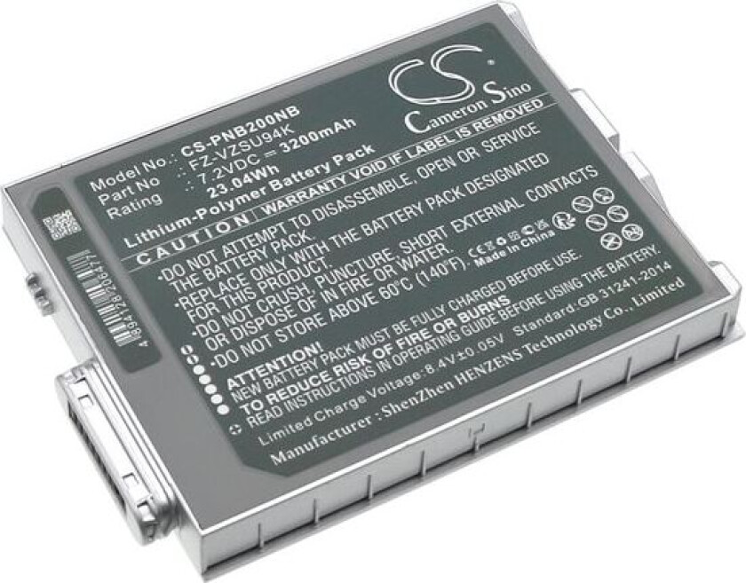Bilde av Batteri til bærbar PC for Panasonic Toughpad FZ-M1, FZ-B2, Toughpad FZ-M1C og andre.