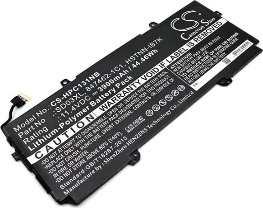 Batteri til bærbar PC for HP Chromebook 13 G1, Chromebook 13 G1 (W4M19EA) og andre