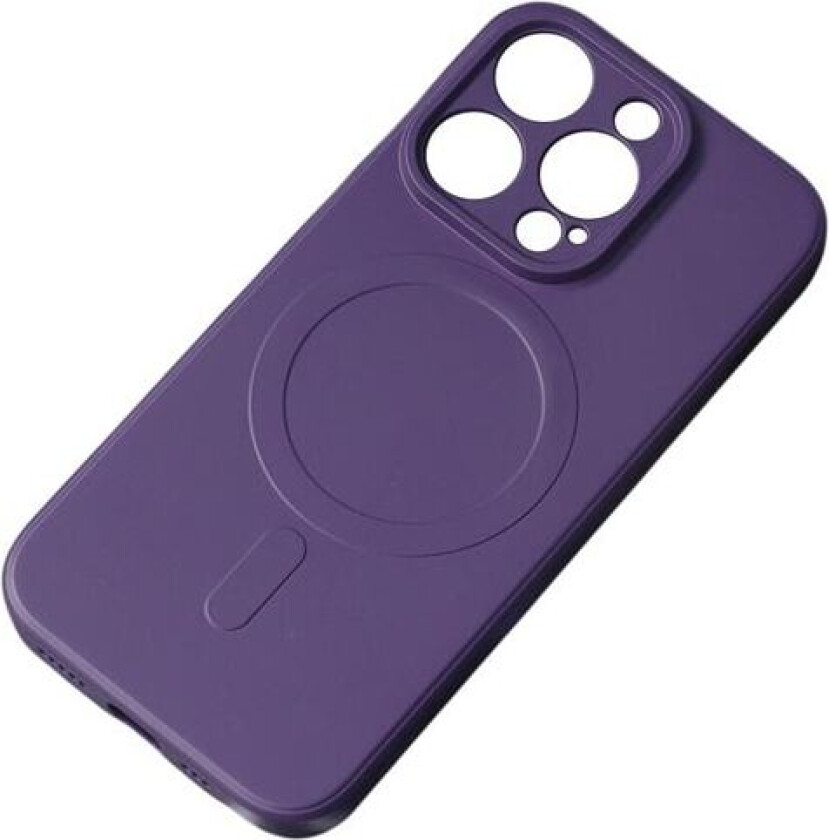 MagSafe-kompatibelt silikonetui for iPhone 15 Pro Max silikonetui - lilla