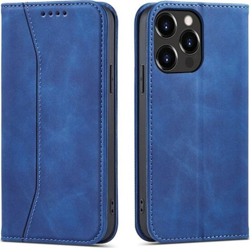Magnet Fancy Case Case for iPhone 13 Pro Max Pouch Card Wallet Card Holder Blue