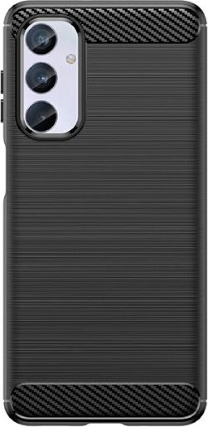 Fleksibelt karbonmønster-etui for Samsung Galaxy M54 Carbon Case - svart