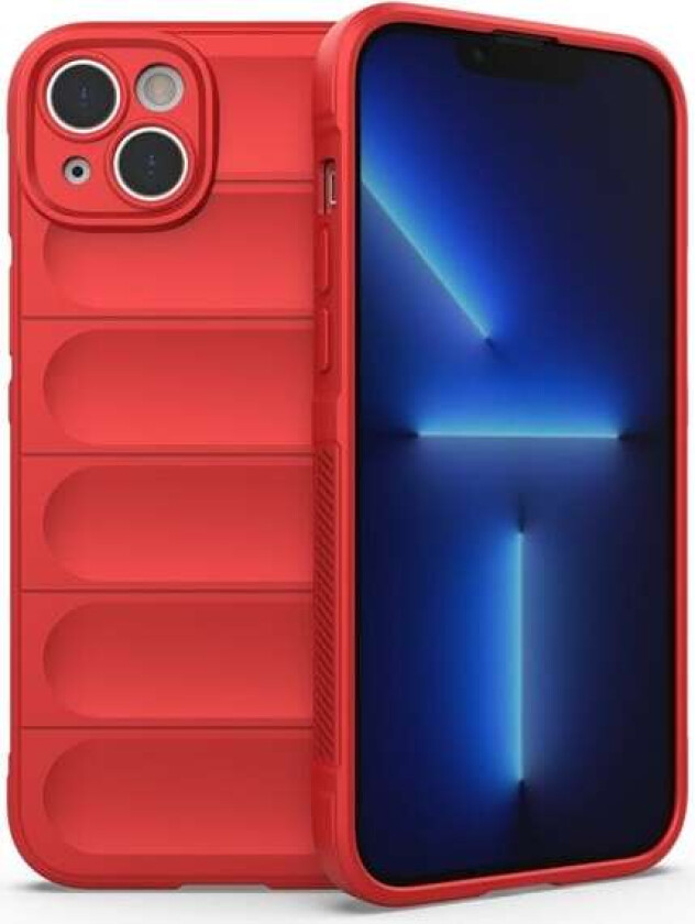 Magic Shield Case-etui for iPhone 14 Plus fleksibelt pansredeksel rødt