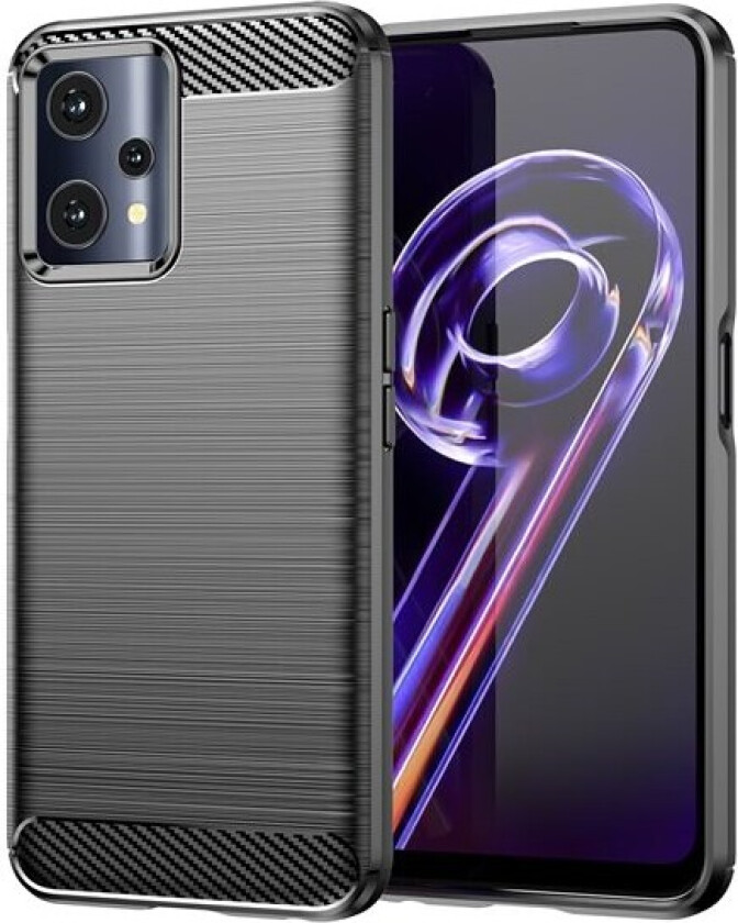 Carbon Case fleksibelt deksel Realme 9 Pro svart