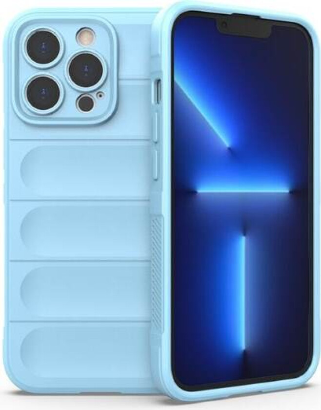 Magic Shield-etui for iPhone 13 Pro fleksibelt pansredeksel lyseblått