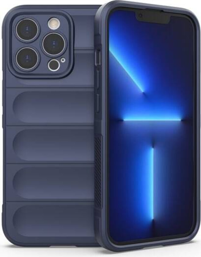 Magic Shield-etui for iPhone 13 Pro fleksibelt pansredeksel mørkeblått