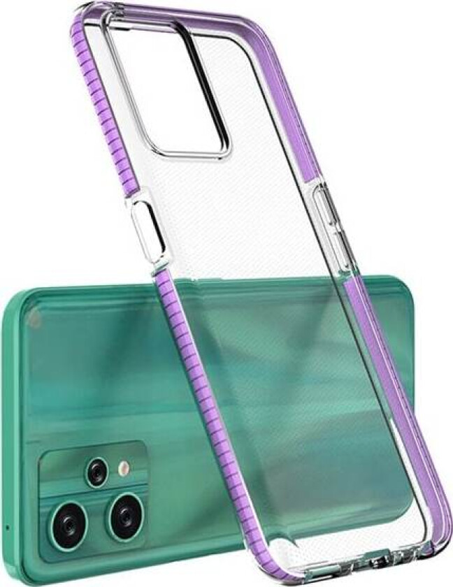 Spring Case for Realme 9 Pro silikon deksel med ramme lys rosa
