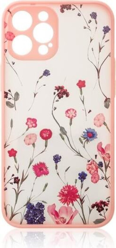 Designveske for iPhone 12 Pro Max blomst rosa