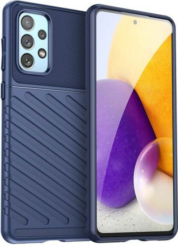 Thunder Case fleksibelt pansredeksel for Samsung Galaxy A73 blå