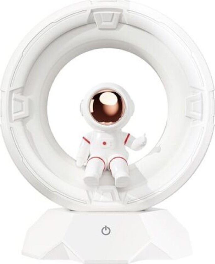 LED-lys med astronautdesign og justerbar lysfarge - Hvit
