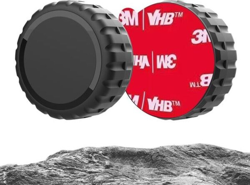 Apple AirTag-etui, skrudd på, vanntett, selvklebende - svart - 4 stk