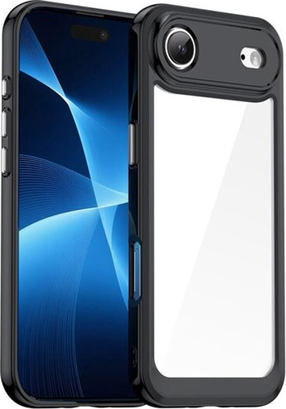 Outer Space MagSafe-deksel til iPhone 17 Air - Transparent / svart