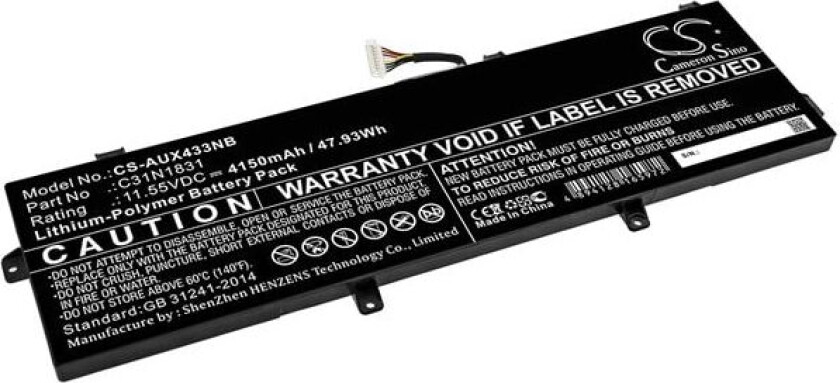 Batteri til bærbar PC for Asus Zenbook 14 UX433FQ-A5105R, P574FA og andre.