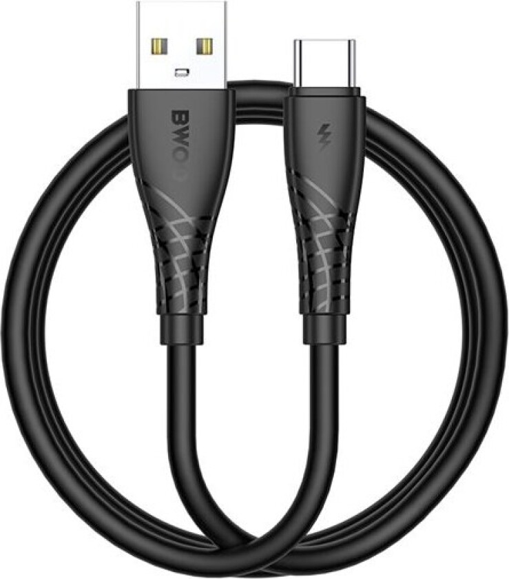 BWOO USB-kabel 27W - USB til USB-C 1m - Svart