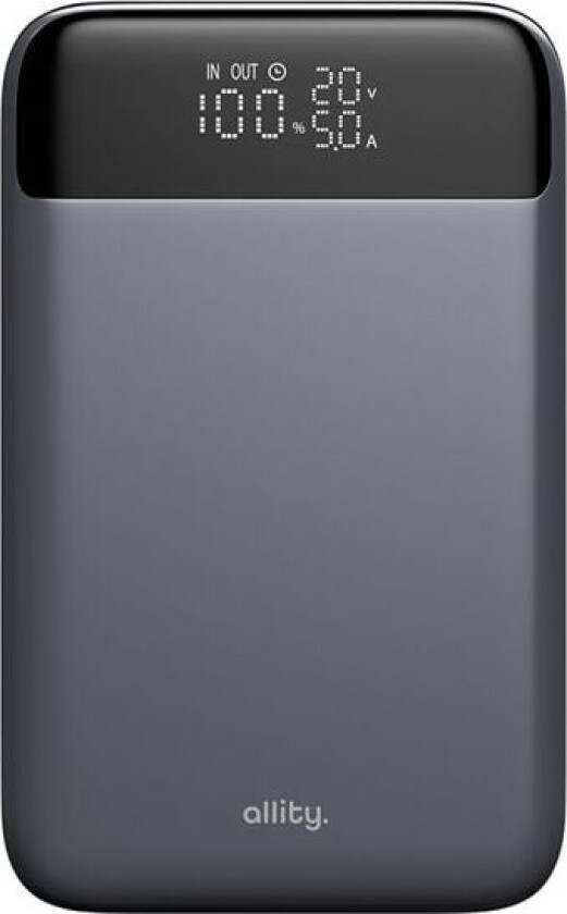 Allity Powerbank 19200 mAh 130W PD/QC for bærbar PC og mobil