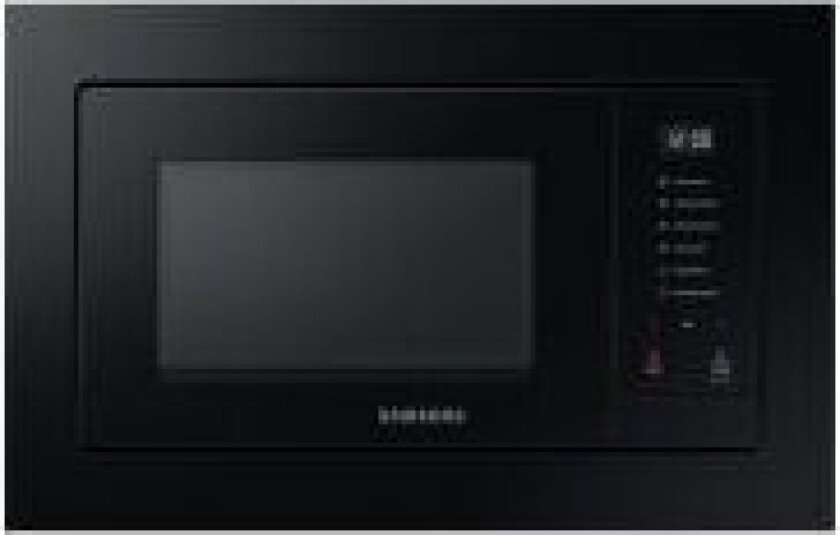 MS23A7318AK - Mikrobølgeovn - innebygd - 23 liter - 800 W - black/black glass