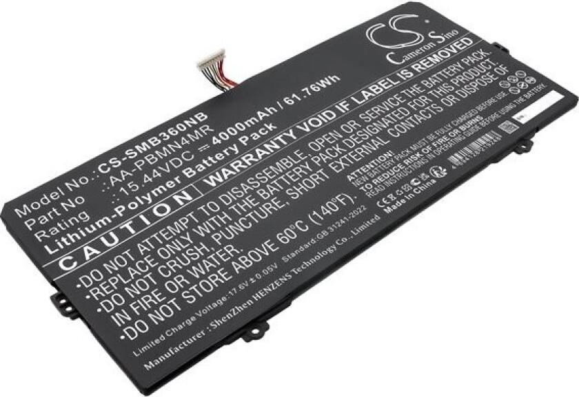 Batteri til bærbar PC for Samsung GALAXY BOOK PRO NP930XDB-KD1HK og andre.
