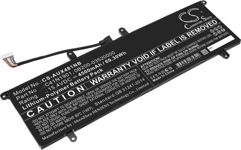 Batteri til bærbar PC for Asus ZenBook Duo UX481FA-HJ047T og andre.
