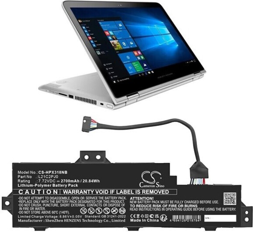 Batteri til bærbar PC for Lenovo Pavilion x360 13-u018TU