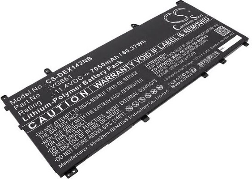 Batteri til bærbar PC for DELL Alienware X14 R1, Alienware X14 R2