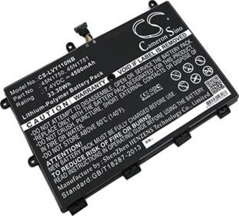Batteri til bærbar PC for Lenovo ThinkPad Yoga 11e og andre.