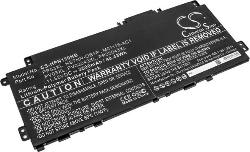 Batteri til bærbar PC for HP Pavilion 13-bb0005TU, Pavilion 13-bb0013nf og andre.