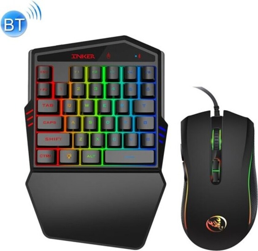 HXSJ K88 Trådløst Gaming Tangentbord + Tråd Mus